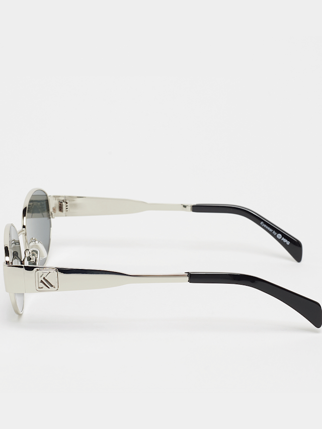 Karl Kani, Ovalförmige Sonnenbrille, silver, Image 2 of 5