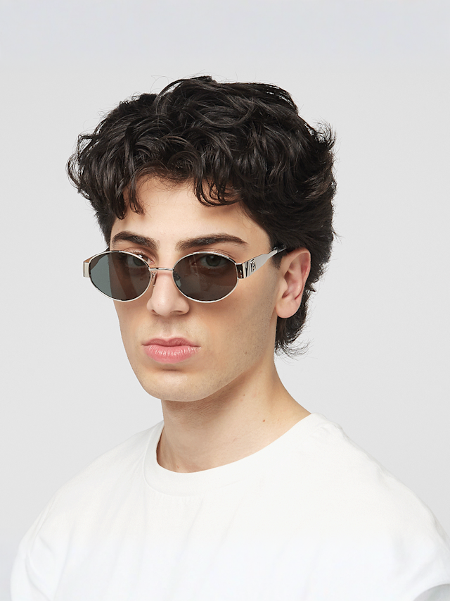 Karl Kani, Ovalförmige Sonnenbrille, silver, Image 5 of 5