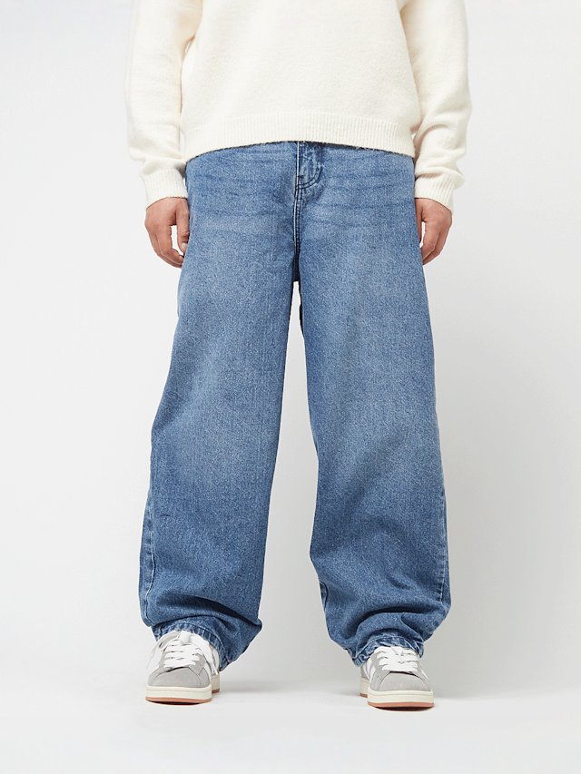 Urban Classics, Tapered Heavy Ounce Baggy Jeans, blue, Image 1 of 5