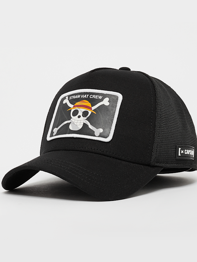 Capslab, Casquette Trucker One Piece Black Flag, black, Image 1 of 5