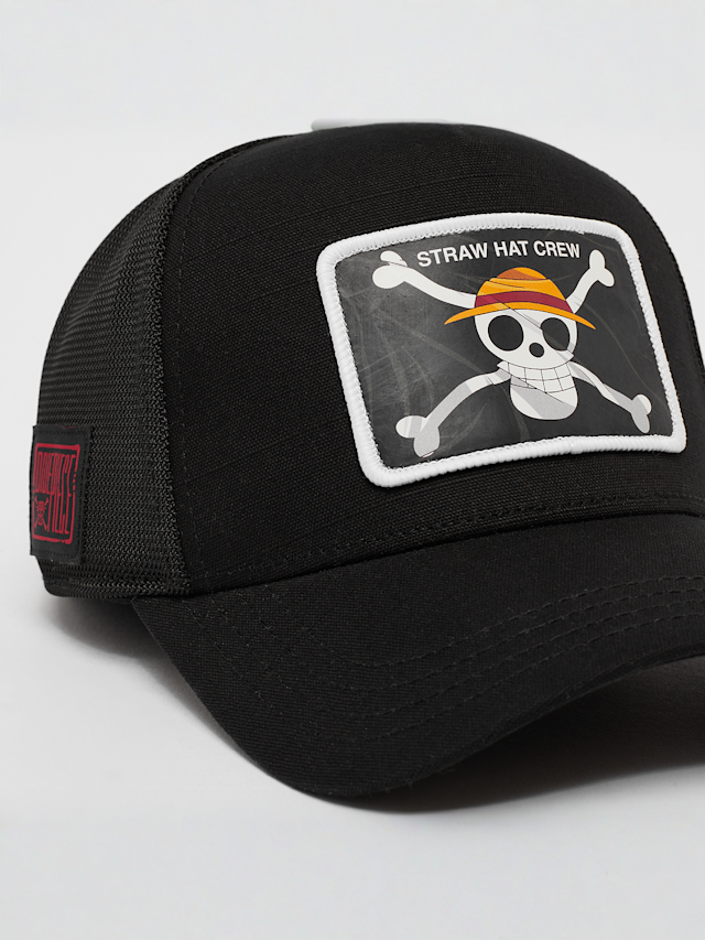 Capslab, Casquette Trucker One Piece Black Flag, black, Image 5 of 5