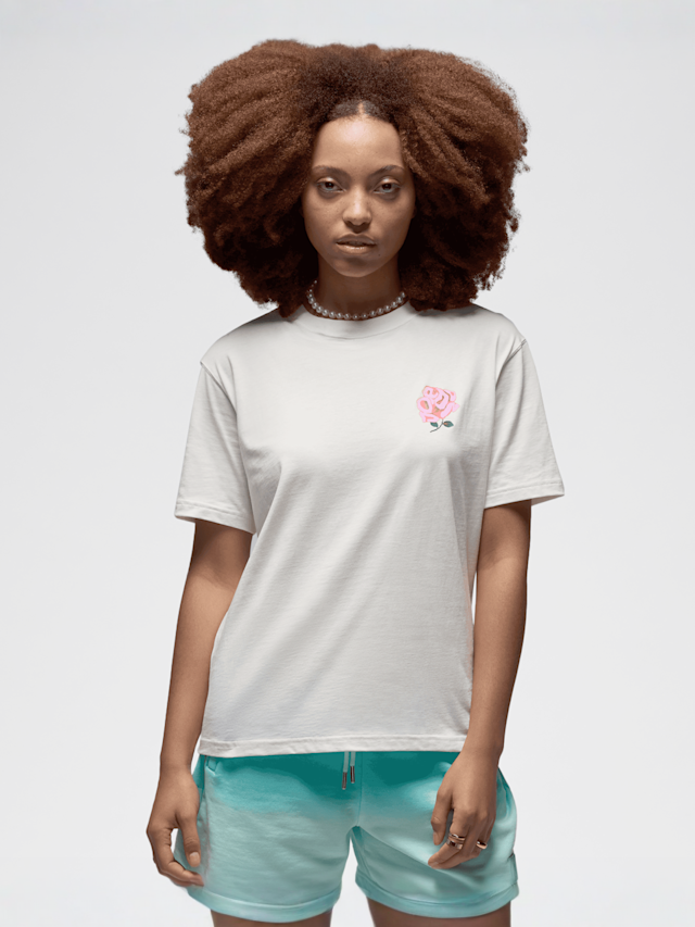 Jordan, Girlfriend Graphics Tee Rose, wit, Afbeelding 1 van 5