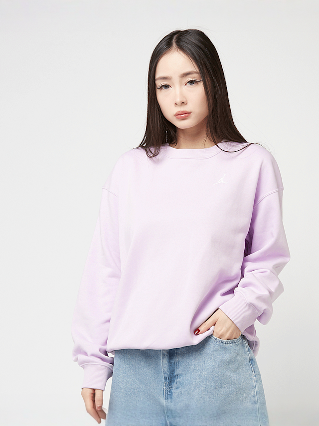 Jordan, Brooklyn Fleece French Terry Crewneck, purple, Image 1 of 4