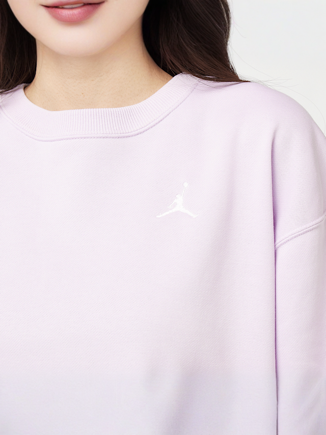 Jordan, Brooklyn Fleece French Terry Crewneck, purple, Image 3 of 4