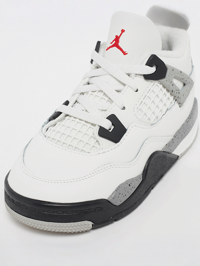 Jordan, Air Jordan 4 Retro OG "White Cement" Toddlers, white, Image 6 of 7