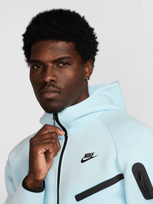 Nike, Tech Fleece Full Zip Windrunner Hoodie, blauw, Afbeelding 3 van 7