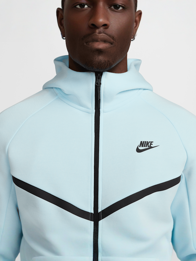 Nike, Tech Fleece Full Zip Windrunner Hoodie, blue, Image 4 of 7