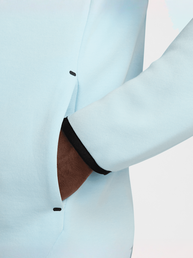 Nike, Tech Fleece Full Zip Windrunner Hoodie, blue, Image 6 of 7