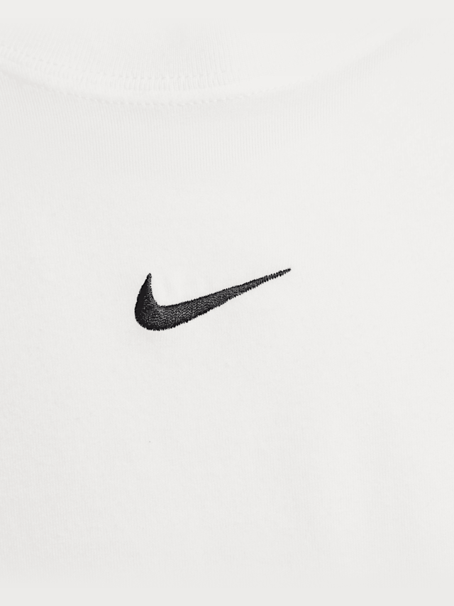 Nike, Sportswear Short Sleeve Slim Crop Tee, wit, Afbeelding 4 van 5