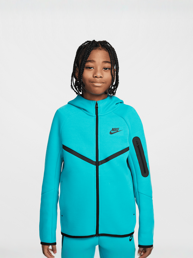 Nike, Sportswear Tech Fleece Full-Zip Hoodie, turquoise, Image 1 of 6