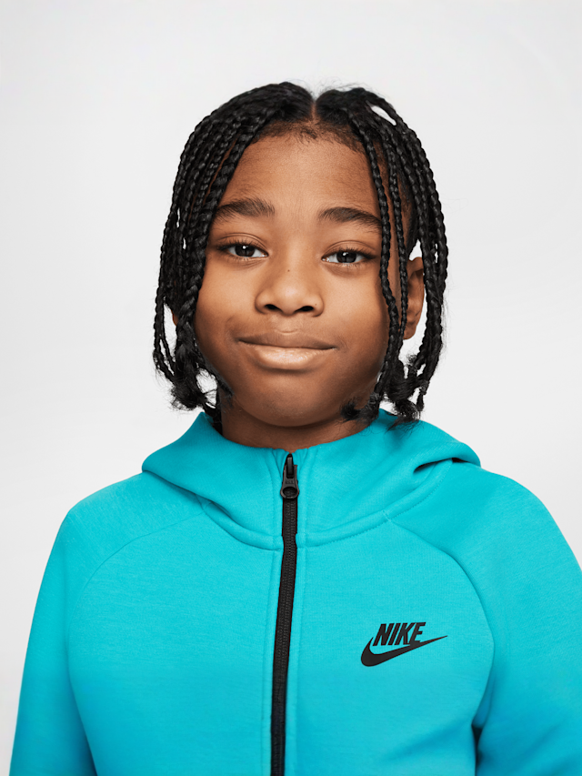 Nike, Sportswear Tech Fleece Full-Zip Hoodie, turquoise, Image 3 of 6