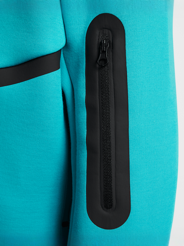 Nike, Sportswear Tech Fleece Full-Zip Hoodie, turquoise, Image 4 of 6