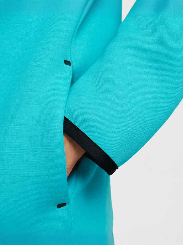 Nike, Sportswear Tech Fleece Full-Zip Hoodie, turquoise, Image 5 of 6