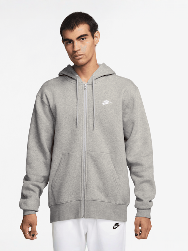 Nike, Club Basketball Fleece Hoodie, grey, Image 1 of 3