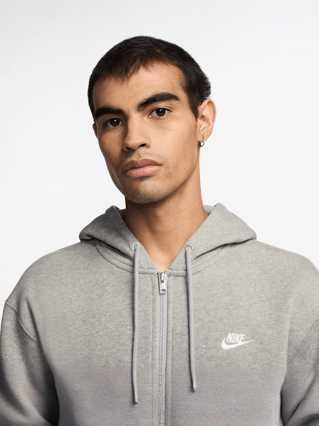 Nike, Club Basketball Fleece Hoodie, grey, Image 3 of 3