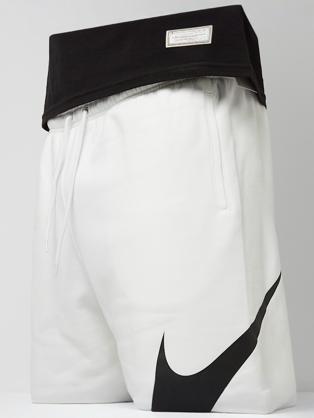 Nike, Club Fleece Graphics Shorts, white, Image 3 of 5