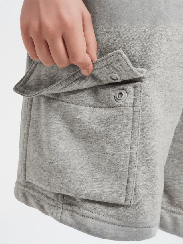 Nike, Sportswear Club French-Terry Cargo Shorts, grijs, Afbeelding 7 van 8