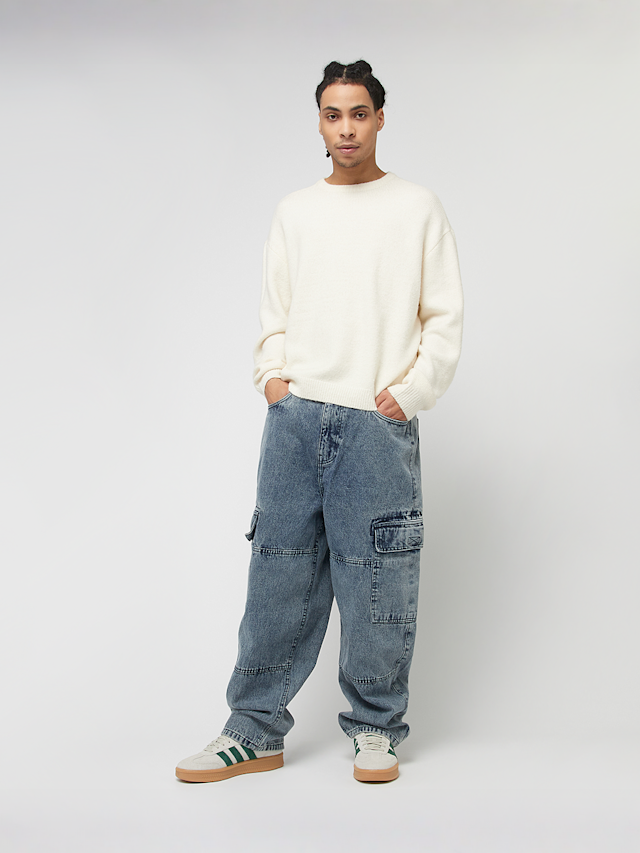 Urban Classics, Tapered Heavy Ounce Baggy Cargo Jeans, blauw, Afbeelding 7 van 7