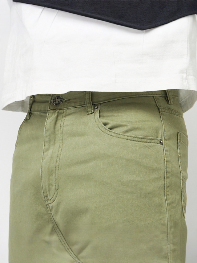 Urban Classics, 90's Pants With Dividing Seams, green, Image 3 of 5