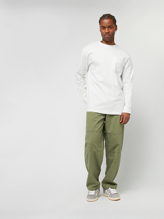 Urban Classics, 90's Pants With Dividing Seams, green, Image 5 of 5