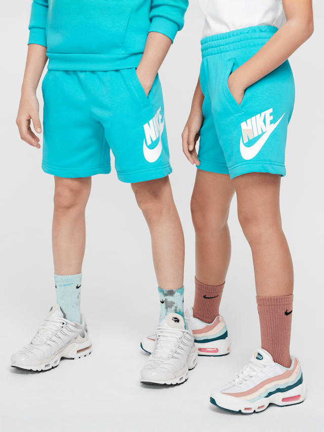 Nike, Junior Sportswear Club French-Terry Short High Brand Read, turquoise, Image 1 of 6