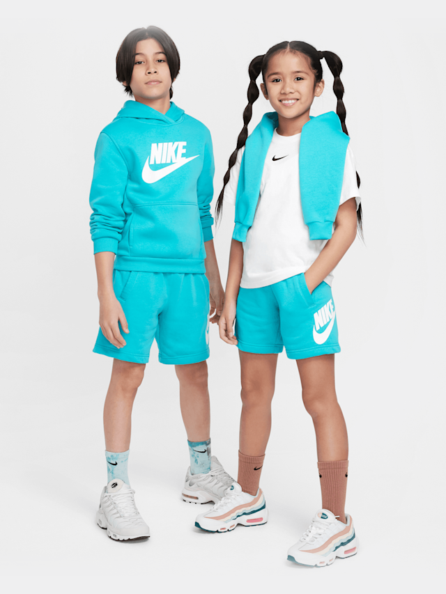 Nike, Junior Sportswear Club French-Terry Short High Brand Read, turquoise, Image 6 of 6