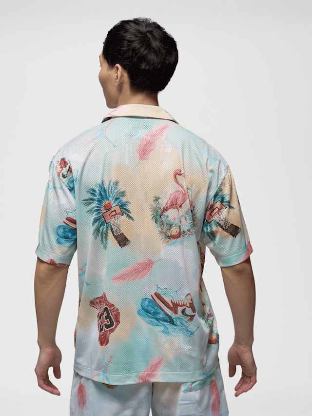 Jordan, Essentials All Over Print Camp Top, multi-colour, Image 2 of 5
