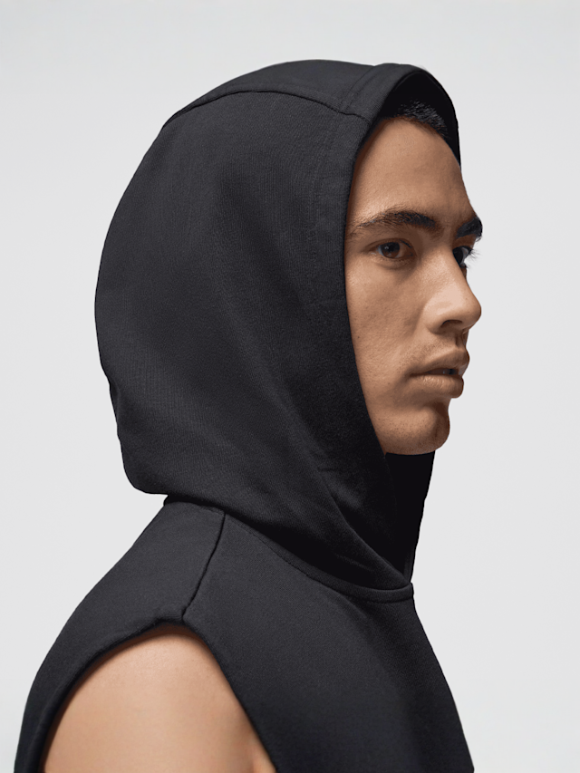 Jordan, Sport Crossover-Fleece Sleeveless Dri-FIT Hoodie, black, Image 3 of 7