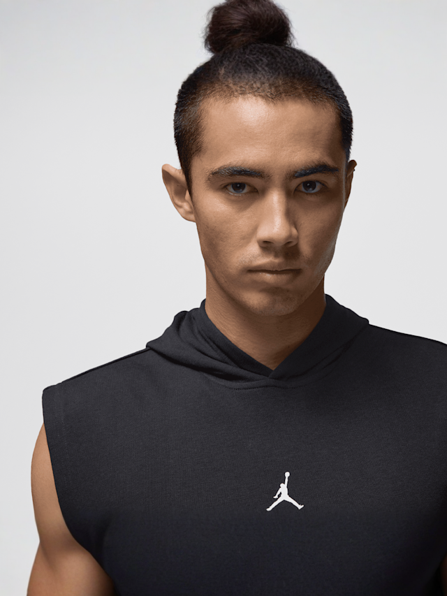 Jordan, Sport Crossover-Fleece Sleeveless Dri-FIT Hoodie, black, Image 4 of 7
