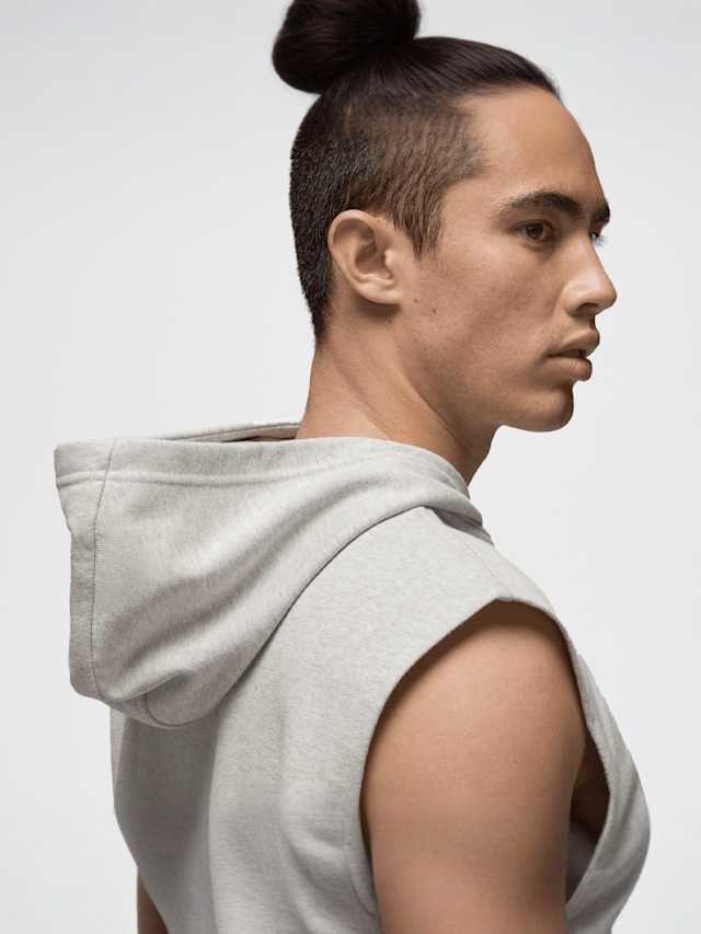 Jordan, Sport Crossover-Fleece Sleeveless Dri-FIT Hoodie, grey, Image 3 of 7