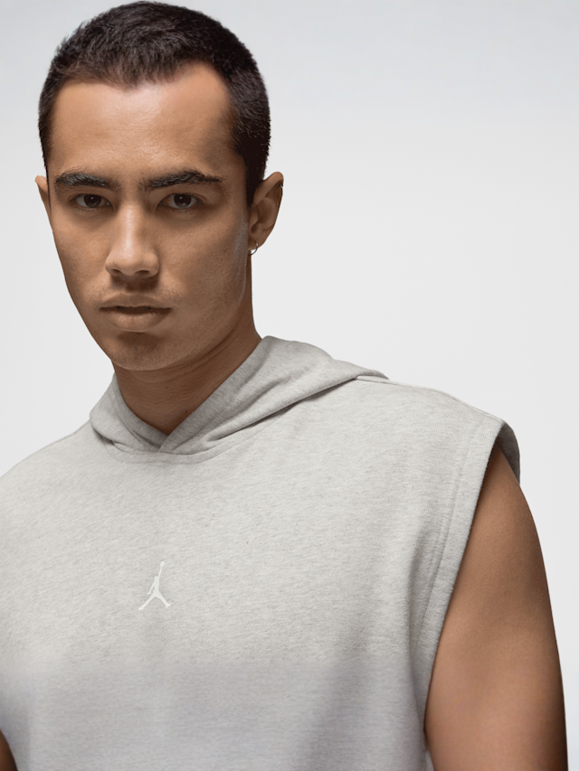 Jordan, Sport Crossover-Fleece Sleeveless Dri-FIT Hoodie, grey, Image 4 of 7