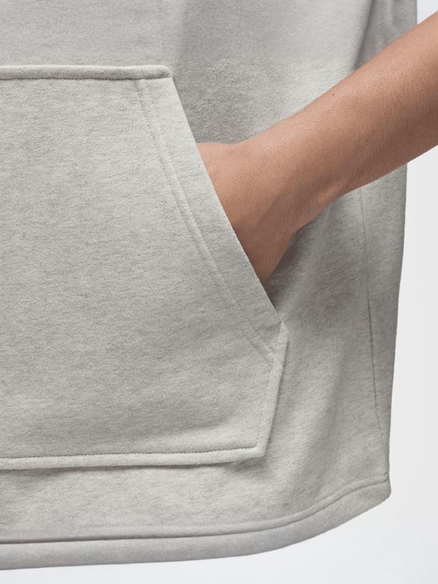 Jordan, Sport Crossover-Fleece Sleeveless Dri-FIT Hoodie, grey, Image 6 of 7
