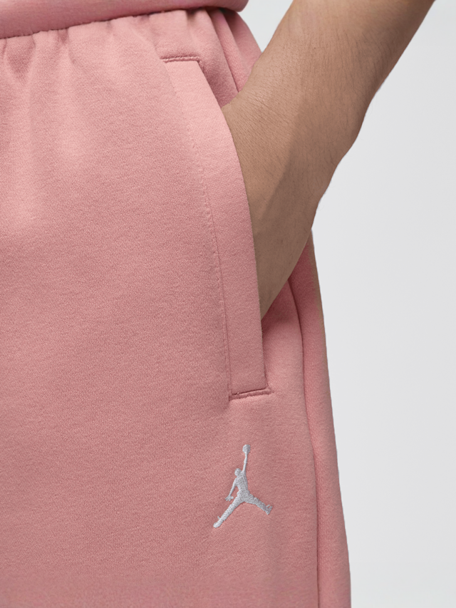 Jordan, Brooklyn Fleece Oversized Open- Hem Pants, Pink, Image 3 of 5