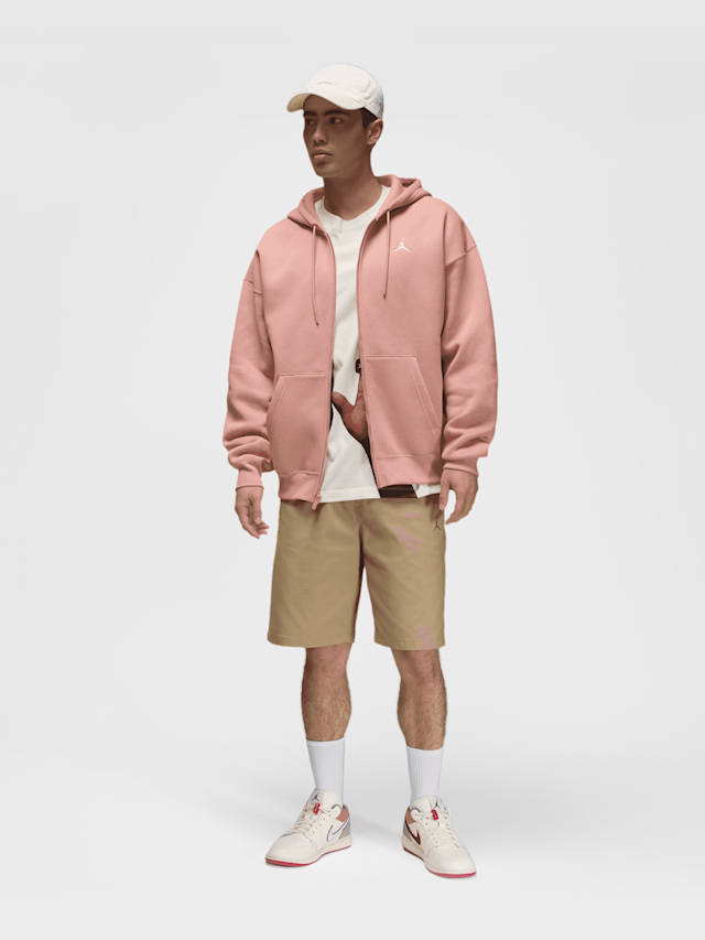 Jordan, Brooklyn Oversized Full-Zip Hoodie, light pink, Image 7 of 7