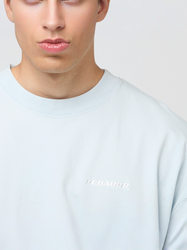 Pegador, Logo Oversized Tee, blue, Image 3 of 4