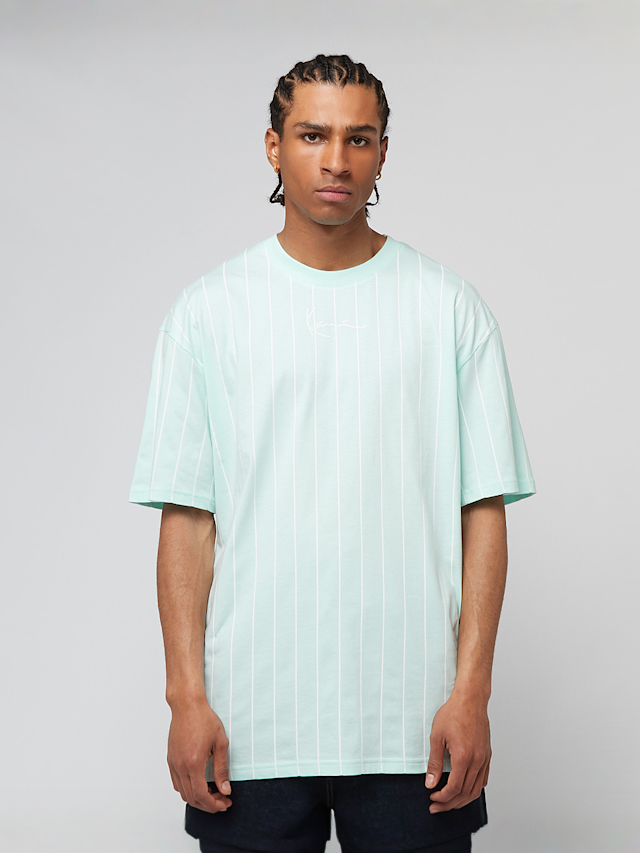 Karl Kani, Signature Pinstripe T-Shirt, green, Image 1 of 4