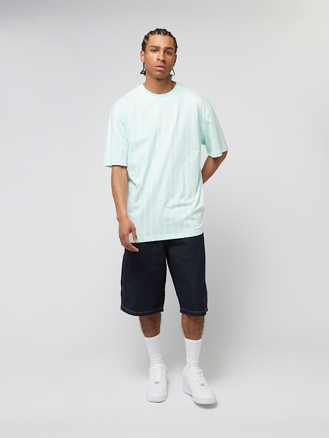 Karl Kani, Signature Pinstripe T-Shirt, green, Image 4 of 4