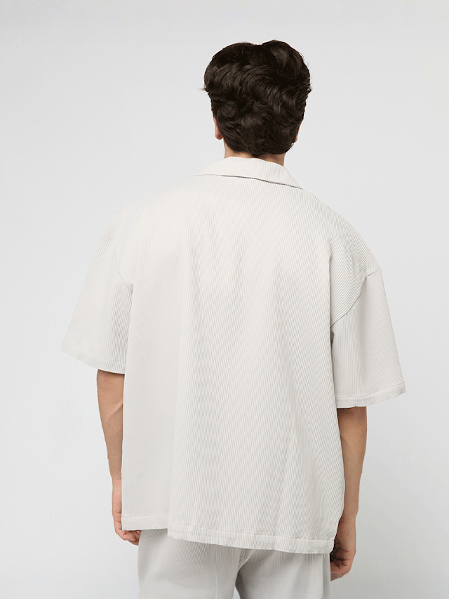 Pegador, Troy Plissee Summer Shirt, grey, Image 2 of 4
