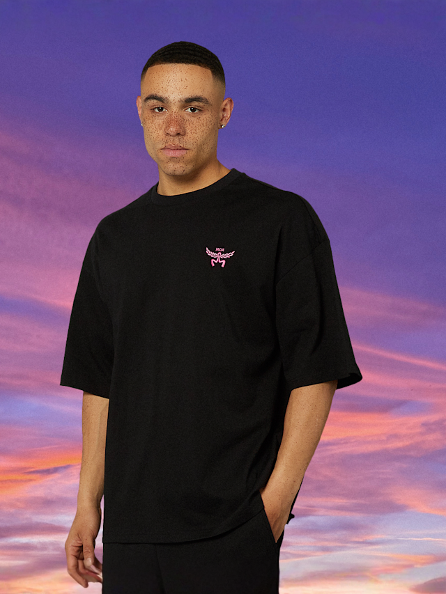 MCM x SNIPES, Flamingo T-Shirt, black, Image 2 of 7