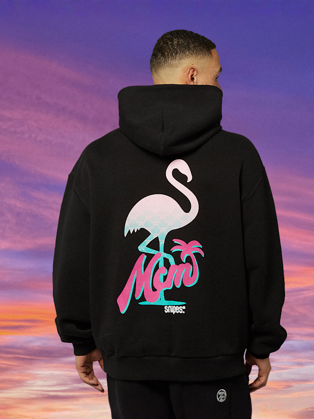 MCM x SNIPES, Flamingo Hoodie, black, Image 1 of 6