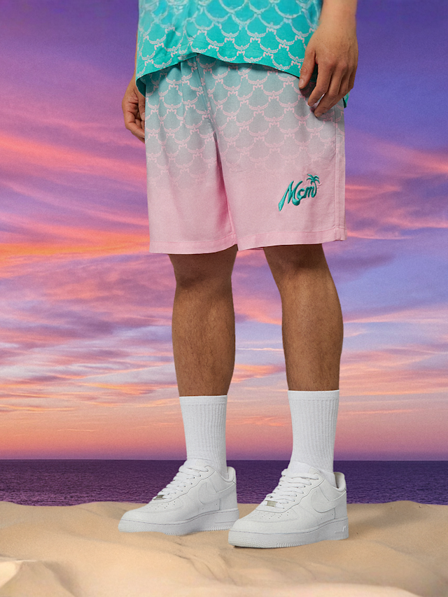MCM x SNIPES, Gradient Resort Shorts, light pink, Image 1 of 4