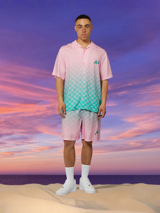 MCM x SNIPES, Gradient Resort Shorts, light pink, Image 4 of 4