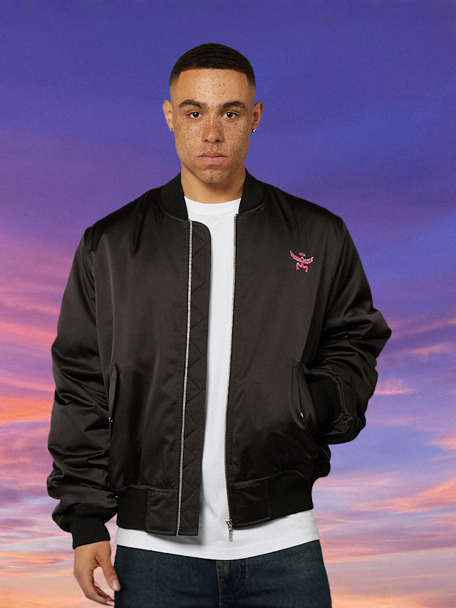 MCM x SNIPES, Miami Palm Bomber Jacket, black, Image 2 of 8