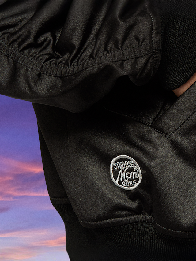 MCM x SNIPES, Miami Palm Bomber Jacket, black, Image 6 of 8