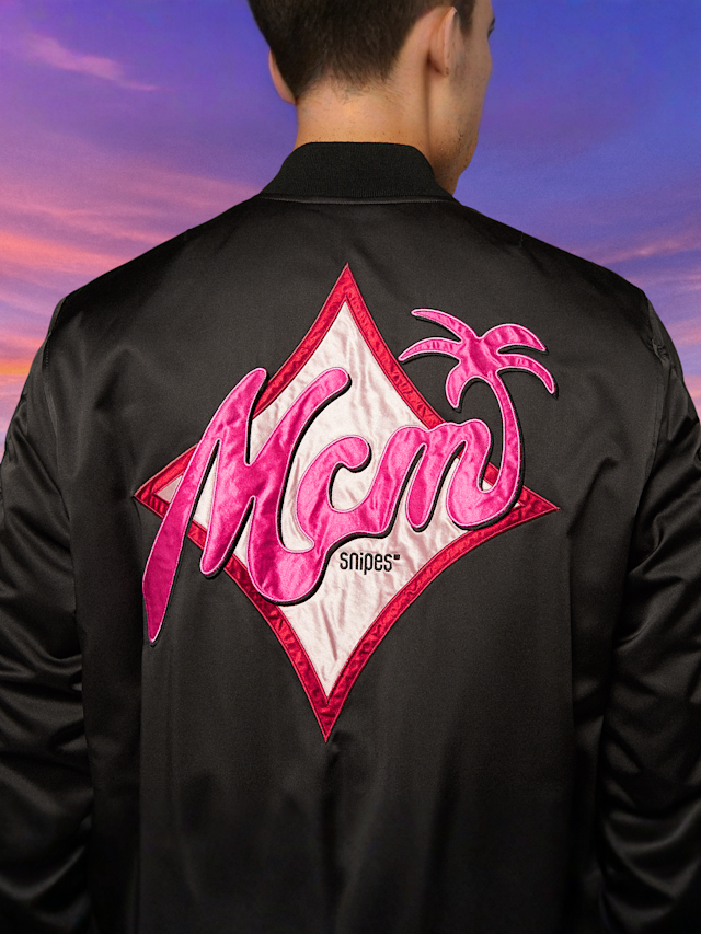 MCM x SNIPES, Miami Palm Bomber Jacket, black, Image 7 of 8