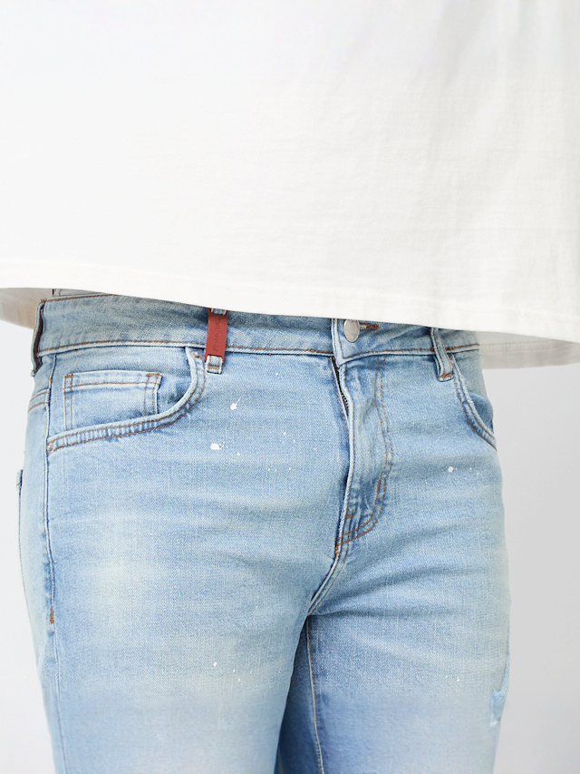 2Y STUDIOS, Victor Ripped Slim Fit Shorts, blue, Image 3 of 5