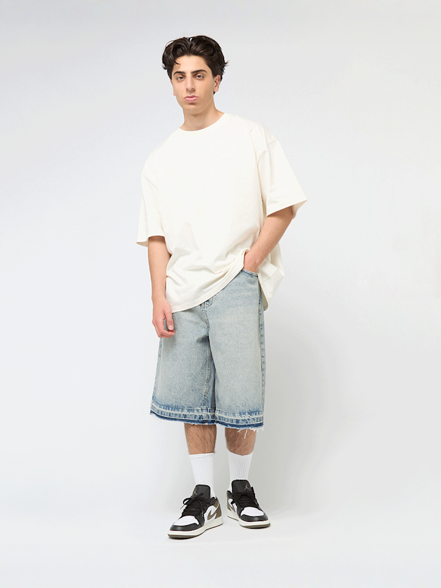 2Y STUDIOS, Joran Open Hem Baggy Shorts, blue, Image 5 of 5