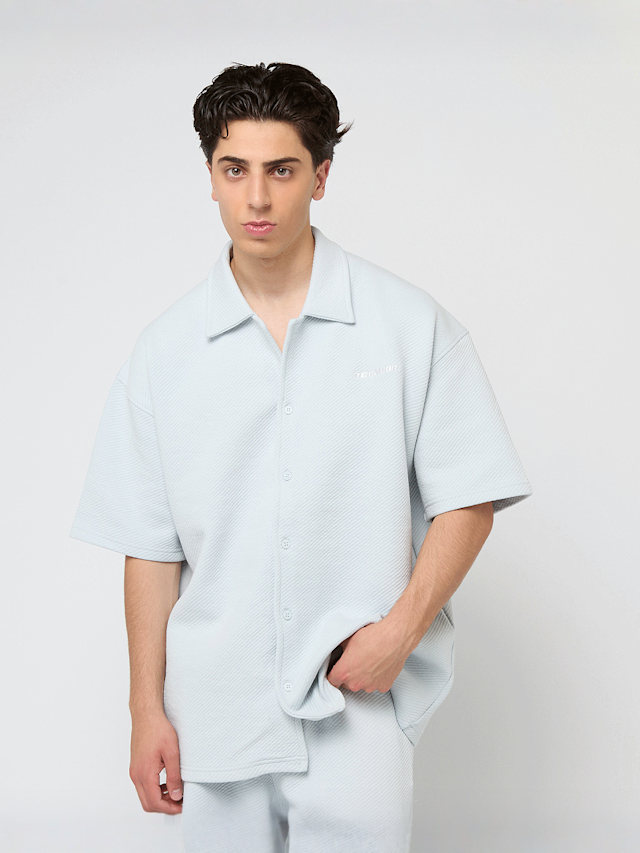 Pegador, Tate Structured Shirt, blauw, Afbeelding 1 van 4