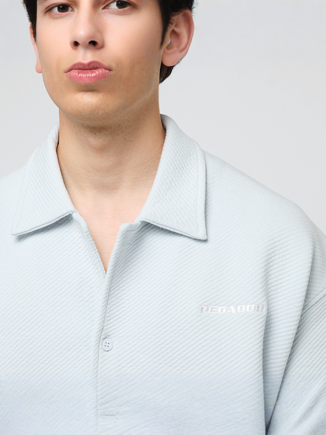 Pegador, Tate Structured Shirt, blauw, Afbeelding 3 van 4