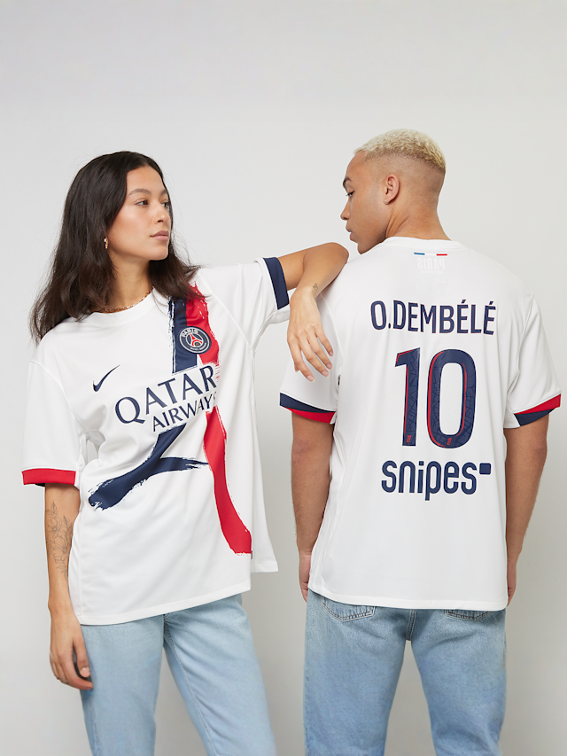 Nike, Dembélé / No. 10 / PSG Nike Away Stadium 2024/25 , wit, Afbeelding 1 van 8